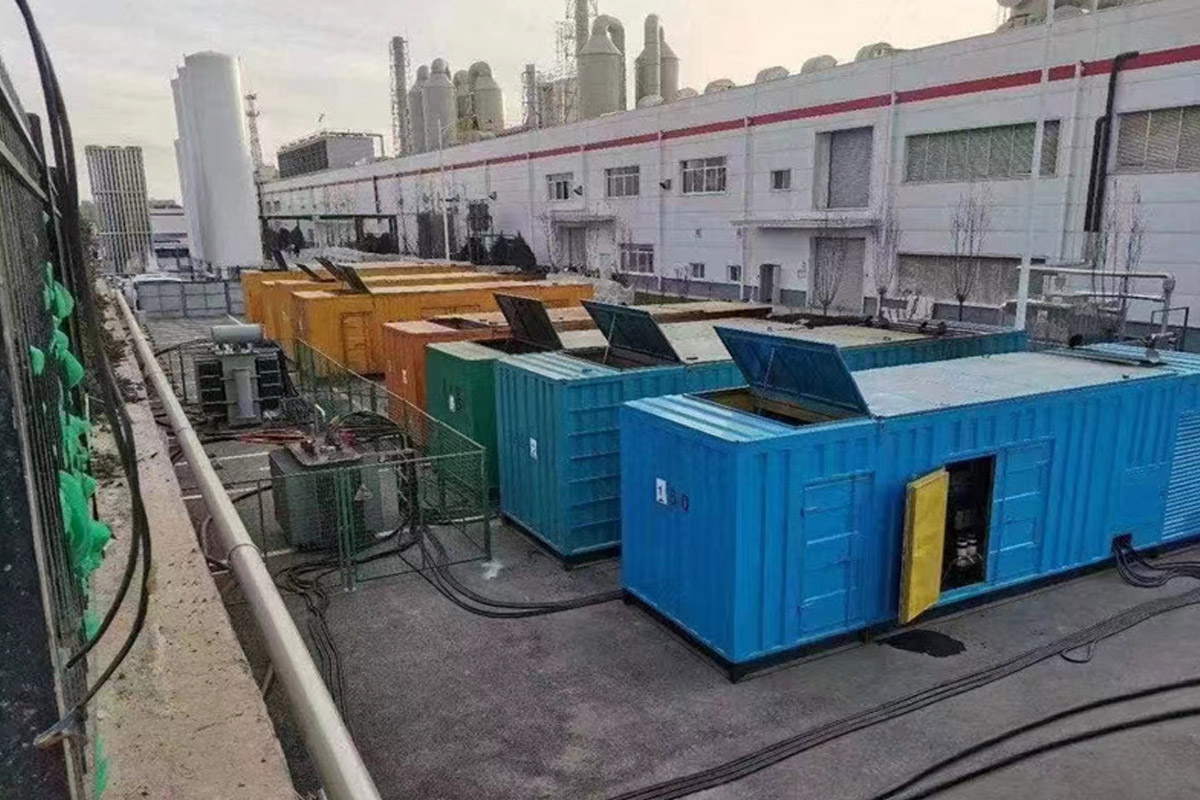 通江发电机租赁施工现场